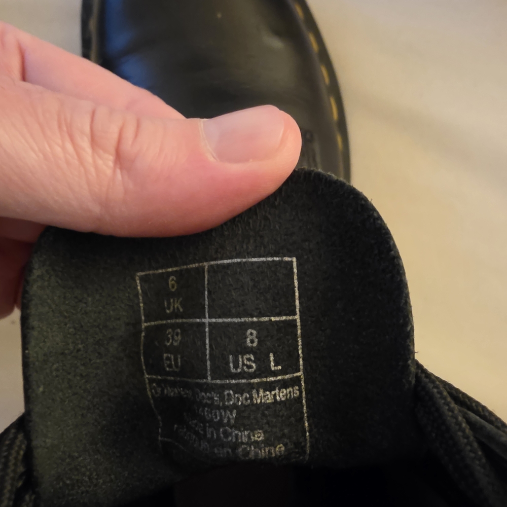 Dr. Martens Black Leather Boots - Picture 3 of 7